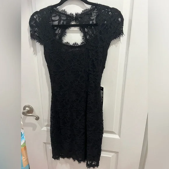 Macy's | Dresses | Macys Jump Apparel Black Lace Details Midi Dress |  Poshmark
